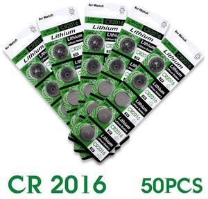 2016 Hot selling 50 Pcs 3V Lithium Coin Cells Button Battery DL2016 KCR2016 CR2016 LM2016 BR2016 EE6278 52% off