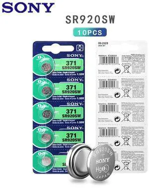 10pcs Sony 45mAh 1.55V AG6 371 SR920SW LR920 171 370 L921 LR69 SR920 Button Batteries For Watch Toy Remote Cell Coin Battery 10pcs Sony 45mAh 1.55V AG6 371 SR920SW LR920 171 370 L921 LR69 SR920 Button Batteries For Watch Toy Remote Cell Coin Battery