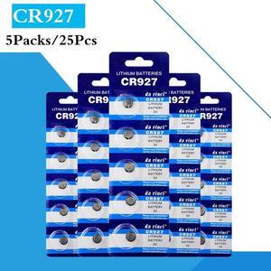 25PCS/ 5 Pack Promotion  3V CR927 CR927 Watch Clock Battery Lithium Button Coins Cells Pilas For Calculators Toys Computers