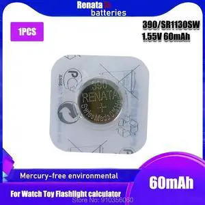 RETAIL Brand Renata LONG LASTING 390 SR1130SW 389 LR54 AG10 Watch Battery Button Coin Cell Swiss Made Original