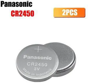 2pcs  CR2450 button cell coin battery 3V 2450 ECR2450 KCR2450 5029LC LM2450 lithium Battery ,Cosmosland