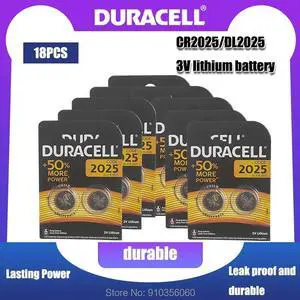 18pcs DURACELL cr2025 3V Button Cell Batteries For digital camera camcorder Watch Calculator Weight Scale DL/CR 2025 18pcs DURACELL cr2025 3V Button Cell Batteries For digital camera camcorder Watch Calculator Weight Scale DL/CR 2025