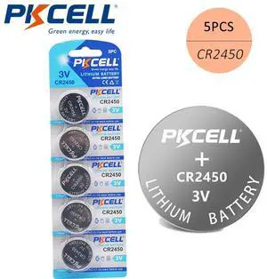 5Pcs CR2450 3V Cell Battery CR 2450 DL2050 BR2450 Lithium Button  For Remote Control LED tea light vibes Calculators Car