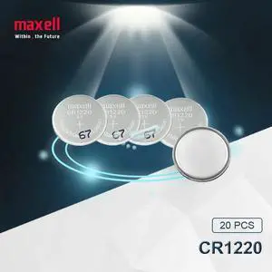 20pc Maxell CR1220 Button Cell Battery For Watch Car Remote Key cr 1220 ECR1220 GPCR1220 3v Lithium Battery