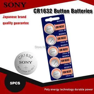 5pcs FOR SONY CR1632 CR 1632 ECR1632 DL1632 KCR1632 LM1632 3V lithium Button Cell battery Batteries for Toys watch