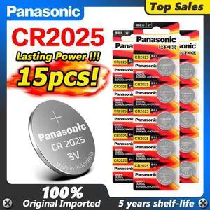 15pcs cr2025 CR 2025 3v button battery coin battery BR2025 DL2025 KCR2025 LM2025  for remote control toys