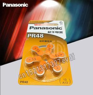 6PCS/PACK  PR48 Hearing Aid Batteries 7.9MM*5.4MM 13 A13 Deaf-aid Acousticon Cochlear Button Cell Batteries