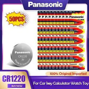 50PCS  CR1220 CR 1220 Button Cell Battery For Remote Key Watch BR1220 ECR1220 GPCR1220 LM1220 DL1220 Lithium Battery