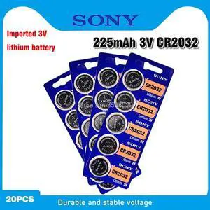 20pcs/lot for sony CR2032 3V Lithium Battery For Watch Remote Control Calculator CR2032 2032 button cell coin batteries