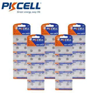 50PCS/PKCELL AG4 SR626 LR66/177/626 SR66 177 377 LR626 1.5V Button Cell Coin Battery