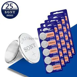 sony 25pcs cr2032 DL2032 ECR2032 5004LC KCR2032 BR2032 3v button battery for watch computer remote control toy sony 25pcs cr2032 DL2032 ECR2032 5004LC KCR2032 BR2032 3v button battery for watch computer remote control toy