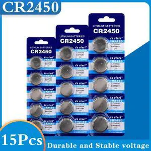 15PCS CR2450 Button Batteries KCR2450 5029LC LM2450 Cell Coin Lithium Battery 3V CR 2450 For Watch Electronic Toy Remote