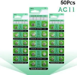 50pcs/lot 1.55V AG11 SG11 LR58 SR58 162 361 362 LR721 SR721 SR720 G11 Button Batteries For Watch Toys Remote Cell Coin Battery