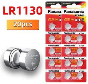 20PCS/lot  LR1130 189 1.5V Alkaline Batteries AG10 LR54 SR1130W Button Cell Battery 0%Hg for Remote control