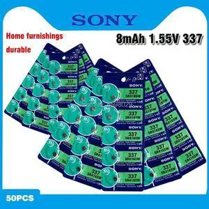 50pcs Sony Watch battery 337 SR416SW Silver Oxide 1.55V button cell battery for Watch Electric toy LED Headphone 50pcs Sony Watch battery 337 SR416SW Silver Oxide 1.55V button cell battery for Watch Electric toy LED Headphone