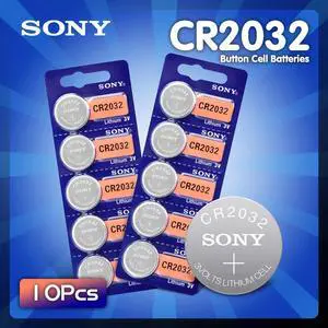 10pcs/lot for sony CR2032 3V Lithium Battery For Watch Remote Control Calculator CR2032 2032 button cell coin batteries