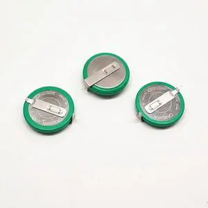 2pcs CR2032W high temperature resistant button battery 3V with welding feet CR2032 tire pressure detection battery