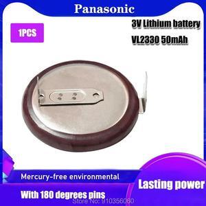 VL2330 VL 2330 Rechargeable lithium battery coin cell for car key button with 180 degrees pins