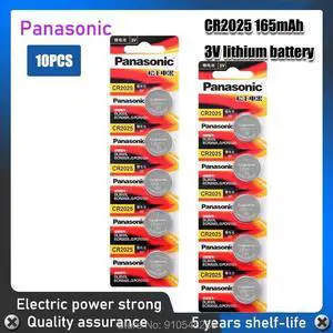 10pcs/lot cr2025 Button Cell Batteries 3V Coin Lithium game, digital camera, camcorder BR2025 DL2025 CR 2025