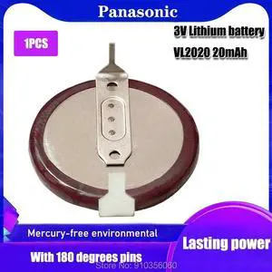 VL2020 3V 20mAh coin type rechargeable 180 degrees fillet Li-ion button cell battery For Car Key