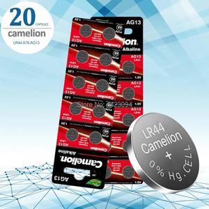 Camelion 20pcs 1.5V Button Cell Battery lr44 Lithium Coin Batteries A76 AG13 G13A LR44 LR1154 357A SR44 Original