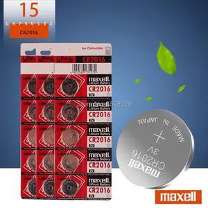15PCS for maxell Top Quality Lithium Battery 3V cr2016 Button Battery Watch Coin Batteries cr 2016 DL2016 ECR2016