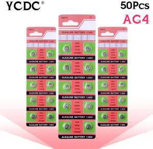 50PCS Watch Coin Battery AG4 377A 377 LR626 SR626SW SR66 LR66 Button Cell Batteries Toys Remote Camera