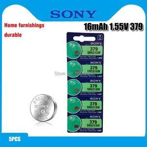 5pcs Sony Brand 379 SR521SW D379 SR63 V379 AG0 Watch Battery Button Coin Cell MADE IN JAPAN 5pcs Sony Brand 379 SR521SW D379 SR63 V379 AG0 Watch Battery Button Coin Cell MADE IN JAPAN