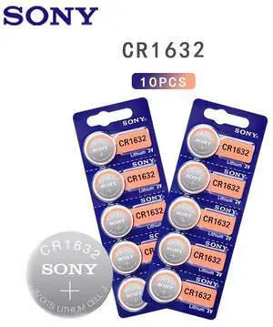 10pc/lot For Sony CR1632 Button Cell Battery For Watch Car Remote Key cr 1632 ECR1632 GPCR1632 3v Lithium Battery