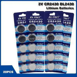 20pcs 3v CR2430 CR 2430 Button Pilas Lithium Coins Cells Battery Watch Clock Batteries For Calculator Computer Remote Control