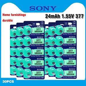 30pcs 1.55V 377 377A SR626SW SR626 AG4 LR626 SR66 AG 4 Button Coin Cell For Watch Toys Remote Cell Coin Battery