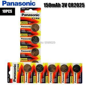 10pcs/lot cr2025 Button Cell Batteries 3V Coin Lithium game, digital camera, camcorder BR2025 DL2025 CR 2025