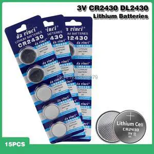 15pcs 3v CR2430 CR 2430 Button Pilas Lithium Coins Cells Battery Watch Clock Batteries For Calculator Computer Remote Control