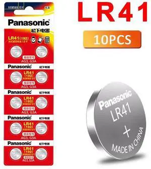 10pcs LR41 Button Cell Batteries  SR41 AG3 G3A L736 192 392A Zn/MnO2 1.5V Lithium Coin Batteries