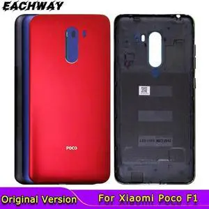 For Xiaomi PocoPhone F1 Battery Cover Side button Power Volume Key For Xiaomi Poco F1 Rear Door Housing Case Panel