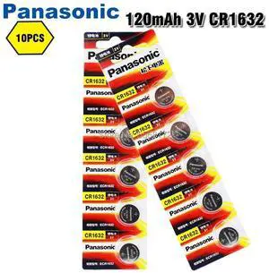 10Pcs/lot  CR1632 1632 DL1632 3V Lithium Batteries Cell Button Coin Battery Calculator Toy Medical Device Batteries