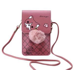 Women Touch Screen Cell Phone Purse Transparent Simple Bag Hasp Cross Wallet Smartphone Leather Shoulder Bag Purses And Handbags