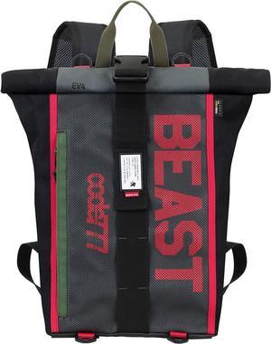 FIREFIRST Evangelion Backpacks for Men's Women's 28L Waterproof Travel Leisure School Bag Black  W28xH47xD17cm