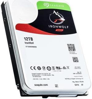 Seagate IronWolf 12TB NAS Hard Drive 7200 RPM 256MB Cache SATA 6.0Gb/s CMR 3.5" Internal HDD for RAID Network Attached Storage ST12000VN0008 - OEM