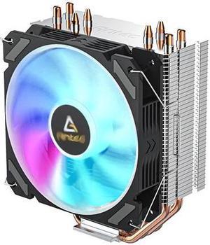 Antec A400i RGB CPU Cooler 1200 120mm RGB Fan with Heatpipes Support Intel LGA 1151/1150/1155/1156/1366/2011/LGA1200/LGA1700 & AMD AM4/AM3+/AM3/AM2+/AM2/FM2+/FM2/FM1