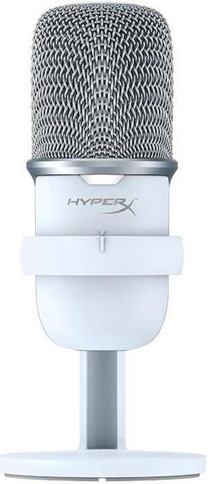 HyperX SoloCast  USB Condenser Gaming Microphone-White, for PC, PS4, PS5 and Mac, Tap-to-Mute Sensor, Cardioid Polar Pattern, great for Gaming, Streaming, Podcasts, YouTube, White Microphone