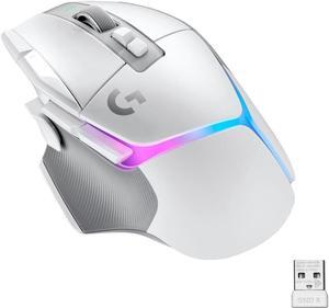 Logitech G502 X PLUS LIGHTSPEED Wireless RGB Gaming Mouse - Optical mouse with LIGHTFORCE hybrid switches, LIGHTSYNC RGB, HERO 25K gaming sensor, compatible with PC - macOS/Windows  - White