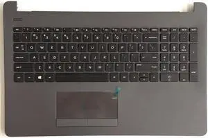 For HP ProBook 250 255 G6 256 258 G6 Gray Palmrest With Non-Backlit US Keyboard Touchpad 929906-001