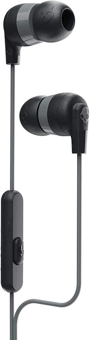 Inkd+ Wired Earbuds with 3.5mm Plug Noise Isolating Fit Built-In Microphone Call and Track Control Ear Gel Sizes Included for Custom Fit Convenient for Travel - Black