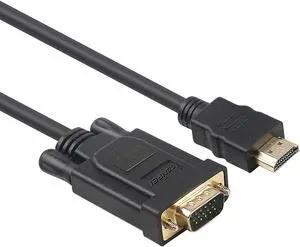HDMI to VGA Benfei Gold-Plated HDMI to VGA 3 Feet Cable (Male to Male) Compatible for Computer Desktop Laptop PC Monitor Projector HDTV Raspberry Pi Roku Xbox and More