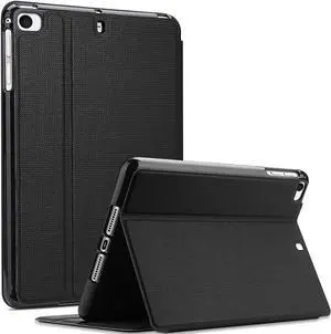 ProCase Book Cover for iPad mini 5 Generation 2019/ Mini 4 3 2 1, Slim Stand Protective Folio Case Smart Cover for iPad mini 5/4/3/2/1 -Black