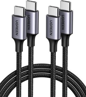 UGREEN USB C to USB C Cable, 2 Pack 60W Type C PD Fast Charging Cord 6ft Compatible with Samsung Galaxy S21 S20 S10 S9 Note 20 10 Google Pixel 4 3 2 XL MacBook Air 13" iPad Pro 2020 Nintendo Switch