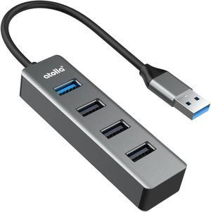 USB Hub, atolla Aluminum 4-in-1 USB Splitter with 1 USB 3.0 Port and 3 USB 2.0 Ports for Windows 10, 8, 7, Vista, XP, Mac OS X, Linux and More