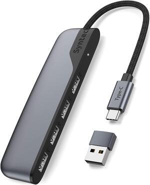 USB C to USB Hub 4 Ports, Syntech Type C to USB 3.0 Hub with a USB C to USB Adapter (USB 2.0), Thunderbolt 3 to USB Hub, iPad Pro, iMac