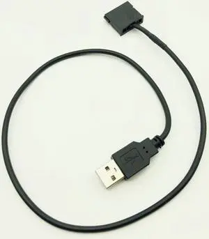 SATA to USB Power Cable Adapter USB 5V Male To 15Pin SATA Female Port Power Supply For 2.5 inch Laptop SATA HDD 22AWG Black 50cm SATA to USB Power Cable Adapter USB 5V Male To 15Pin SATA Female Port Power Supply For 2.5 inch Laptop SATA HDD 22AWG Black 50cm